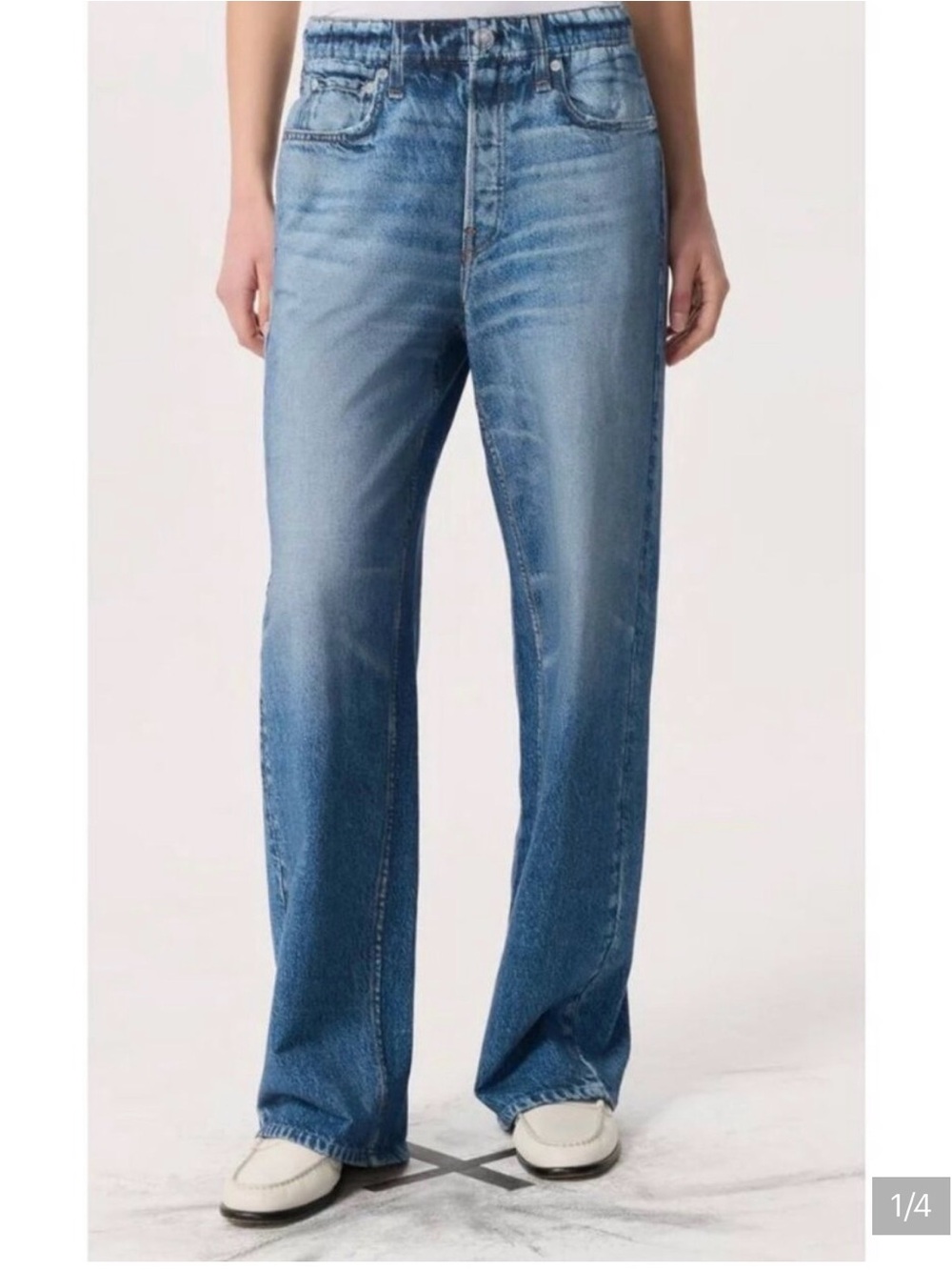 rag & bone Miramar Noosa Relaxed Wide-Leg Jeans